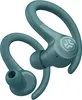 A pair of teal colored wireless earbuds with ear hooks, shown against a white background. Anteprima dell’immagine prodotto
