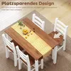 Set da pranzo HOMCOM, tavolo da pranzo, 4 sedie, set da Anteprima dell’immagine prodotto 7