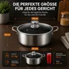 Garnek 28 cm ze stali nierdzewnej z wzorem plastra miodu, Podgląd zdjęcia produktu 15