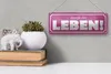 Blechschild Spruch 27x10cm genieße dein Leben Dekoration Produktbild-Vorschau 4