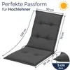 BURI 6x Hochlehner Auflage 120x50x5,5 cm - wetterfeste Produktbild-Vorschau 2