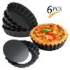 Mini-Tarteform 6er Set, 4" Kohlenstoffstahl Antihaft, Produktbild-Vorschau 1