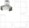 vidaXL Connettore per pali 4 pz. Forma a Y in metallo Anteprima dell’immagine prodotto 6