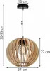 Suspension moderne en bois avec éclairage LED Voir les images du produit 9
