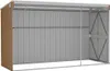 vidaXL Capannone attaccato Marrone 118x288x178 cm Acciaio Anteprima dell’immagine prodotto 6
