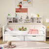 Sweiko rozkładana sofa 90x200, szuflady i półki, stelaż Podgląd zdjęcia produktu 2