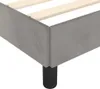 vidaXL Bettgestell ohne Matratze Hellgrau 120x200 cm Samt Produktbild-Vorschau 6