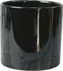 A black ceramic cylinder pot. Produktbild-Vorschau
