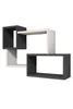 Skye Decor, Afro - Anthracite, étagère murale, blanc, 100 % Voir les images du produit 4