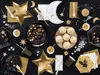 Assiettes en carton Let's Celebrate 23cm noir or set de 6 Voir les images du produit 4