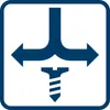 A graphic showing a screw and arrows indicating branching paths. Anteprima dell’immagine prodotto