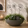 UNUS Metallkunst Stecker Blumen als 3er Set Betty in Produktbild-Vorschau 2