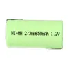 Akku Zelle 1,2V 650mAh 2/3AA mit Z Lötfahne NiMH Produktbild-Vorschau 2