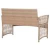 vidaXL 4-tlg. Garten-Lounge-Set mit Auflage Poly Rattan Produktbild-Vorschau 12