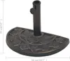 vidaXL Pied de parasol résine semi-circulaire bronze 9 kg Voir les images du produit 9