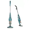 Two views of a teal cordless stick vacuum cleaner against a white background. Náhľad obrázku produktu