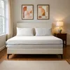 A mattress on a bed frame in a bedroom setting. Produktbild-Vorschau
