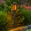 12er Set LED Solarleuchten, schwarz, Feuereffekt, H 51 cm Produktbild-Vorschau 4