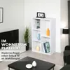 Bibliothèque, Étagère sur pied en MDF blanc avec 5 Voir les images du produit 7