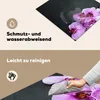 KitchenYeah© Herdabdeckplatte Orchidee - Blumen - Rosa - Produktbild-Vorschau 4