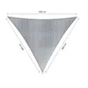 Lumaland Sonnensegel Polyester Dreieck 3 x 3 x 3 Meter Produktbild-Vorschau 3