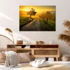 Bild auf Leinwand - Leinwandbild - Feld Straße Baum - Produktbild-Vorschau 7
