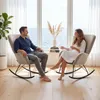 tectake® Schaukelstuhl  Swing 70 x 93 x 100 cm, Produktbild-Vorschau 9