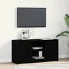vidaXL Mobile TV Nero 100 x 34 x 50 cm Materiale ligneo Anteprima dell’immagine prodotto 2
