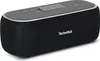 A black and gray TechniSat Bluetooth speaker is shown against a white background. Produktbild-Vorschau
