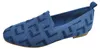 Scarpe da donna, mocassini, scarpe basse, blu, casual Anteprima dell’immagine prodotto 3