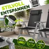 tillvex sedia da giardino premium 4 pezzi argento Anteprima dell’immagine prodotto 4