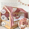Hausbett Himmel Gold aus Musselin - 2er-Set für Kinderbett Produktbild-Vorschau 5