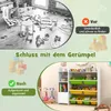COSTWAY 4patrový dětský regál, regál na hračky s 8 úložnými Náhled obrázku produktu 6