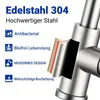 AICA Hochdruck Küchenarmatur ausziehbar mit 2 Strahlarten Produktbild-Vorschau 7