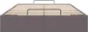 vidaXL Ottoman-Bett ohne Matratze Grau 120x200 cm Produktbild-Vorschau 6