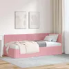 vidaXL Eckbettgestell mit Kopfteil Rosa 90 cm x 200 cm Samt Produktbild-Vorschau 2