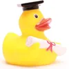 Badeente Akademiker gelb Vinyl 8,5 cm Produktbild-Vorschau 5
