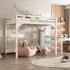 Hochbett mit Stufen und Kleiderschrank, Platzsparend mit Produktbild-Vorschau 1