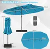 COSTWAY dvojitý slnečník UPF 50+ so stojanom 443x263cm, Náhľad obrázku produktu 3