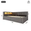 Canapé-lit hydraulique 90x200 cm avec port USB, lit pour Voir les images du produit 4