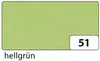A swatch of light green transparent paper with the number 51 in a white box in the bottom right corner. The word 'hellgrün' is below the swatch. Podgląd zdjęcia produktu