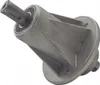 A metal lawnmower spindle housing with bearings and a shaft, shown against a white background. Anteprima dell’immagine prodotto