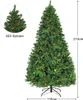 A full shot of a Christmas tree with pinecones, with a close-up inset and dimension labels. Podgląd zdjęcia produktu