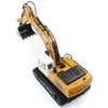 A yellow and white toy excavator is shown from a top-down perspective against a white background. Náhľad obrázku produktu
