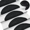 Stufenmatten 15 Stk. 56x17x3 cm Schwarz Halbrund Produktbild-Vorschau 2