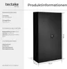 tectake Aktenschrank Stahl schwarz - 5 verstellbare Böden, Produktbild-Vorschau 5