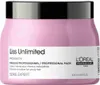 A pink jar of L'Oréal Liss Unlimited hair mask with a black lid, set against a white background. Anteprima dell’immagine prodotto