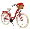 MILORD Damenfahrrad Citybike Komfort Mit Weidenkorb Produktbild-Vorschau 1