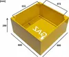 Gasbox Gaskasten Metall FEINZ 60x60x25 - Gelb - Mit Produktbild-Vorschau 2
