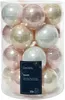 Weihnachtskugeln Glas 6cm x 20 Stück - Puderrosa / Perle / Produktbild-Vorschau 2